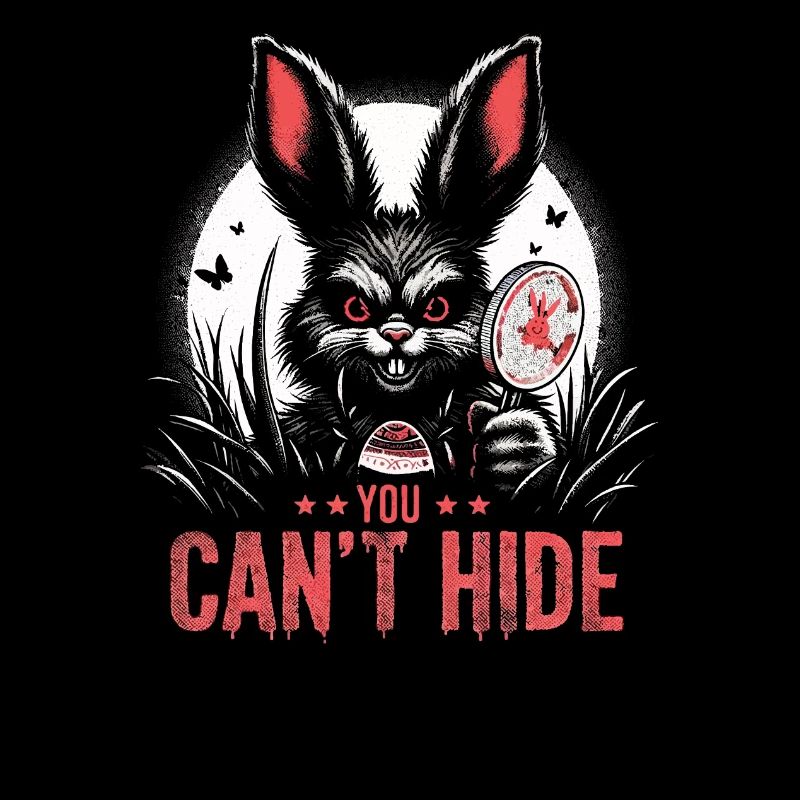 "You can't hide" Easter bunny