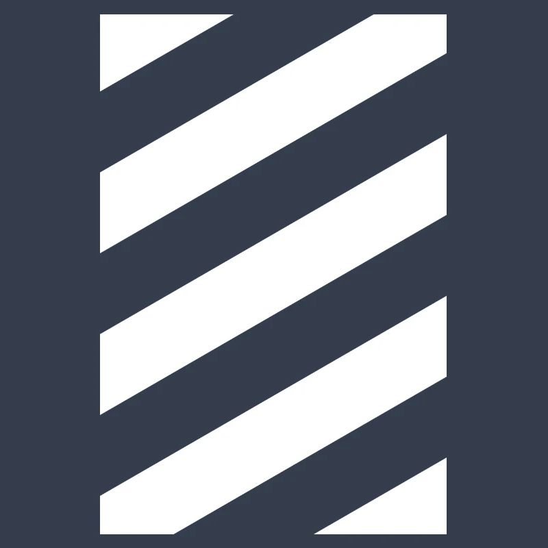 Design minimaliste - Rayures Blanches Diagonal