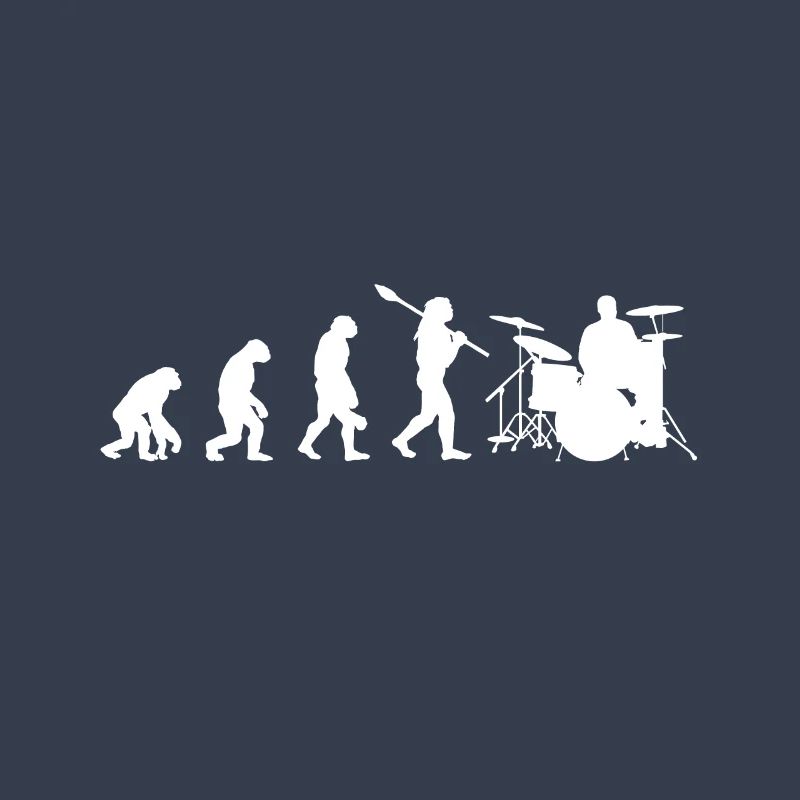 Schlagzeug Schlagzeuger Evolution