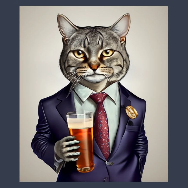 Chat dans le bar