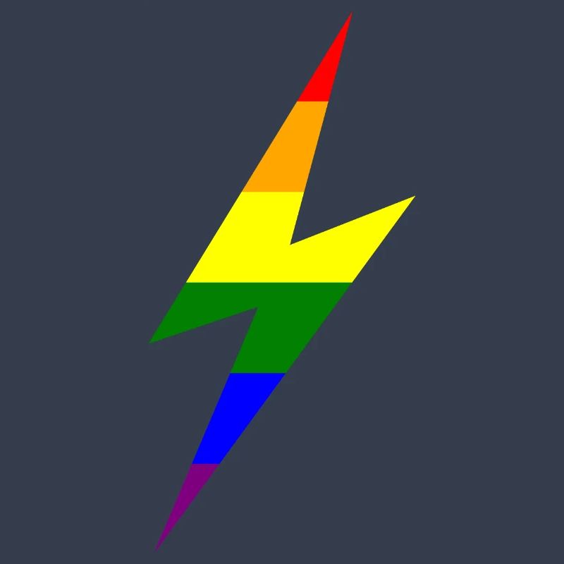 Rainbow Lightning Bolt