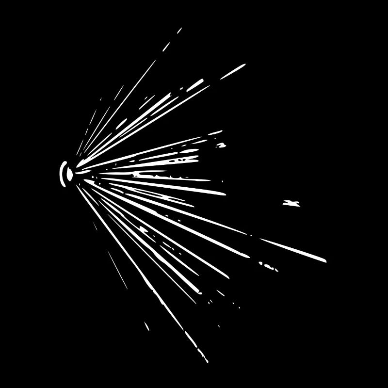 Rays / white / abstract / cool / trend