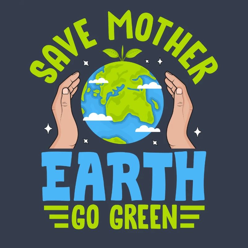 Rettet Mutter Erde, wird grün