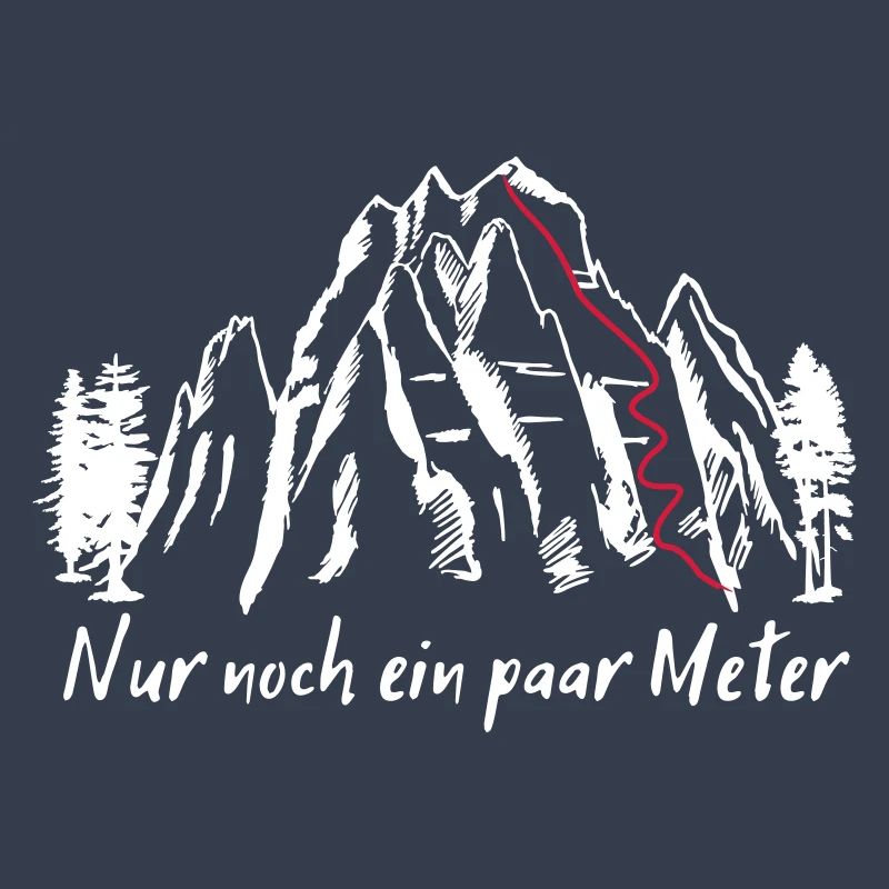 Berge, Bergsteigen - nur noch ein paar Meter