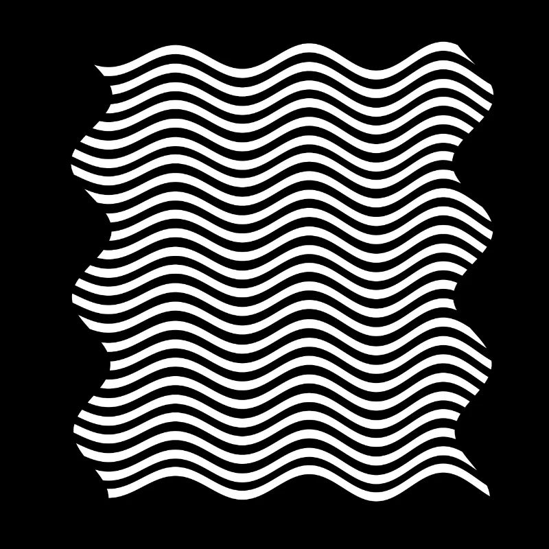 psychedelic waves white hippie