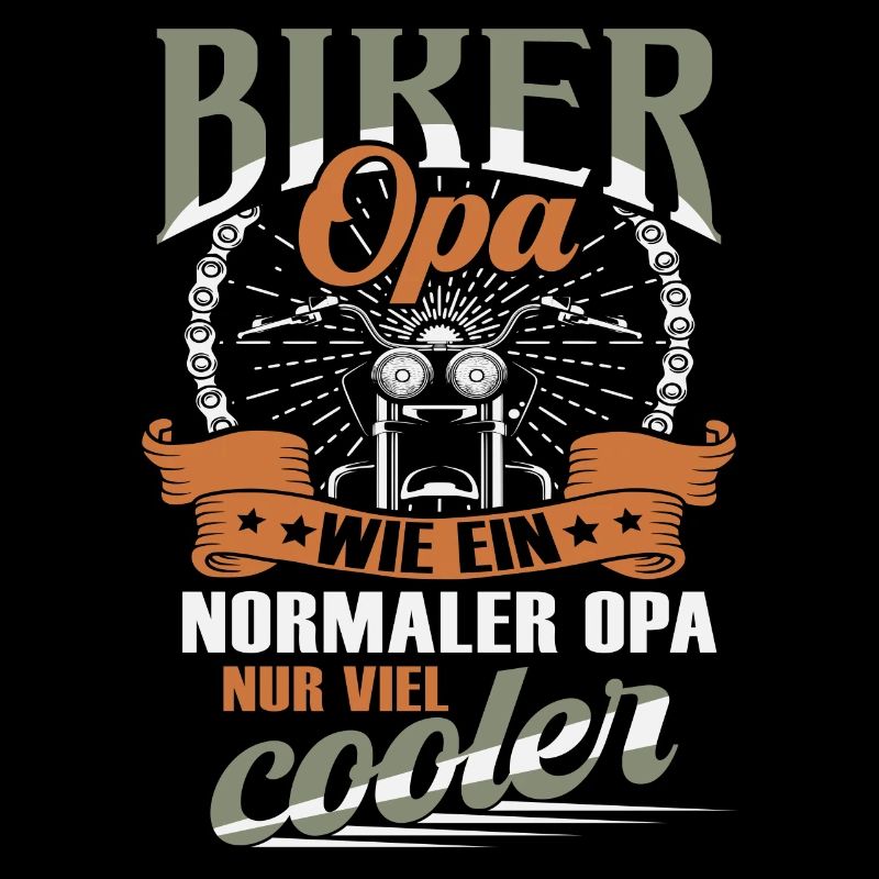 Biker Opa Motorrad Motorradfahrer Geschenk