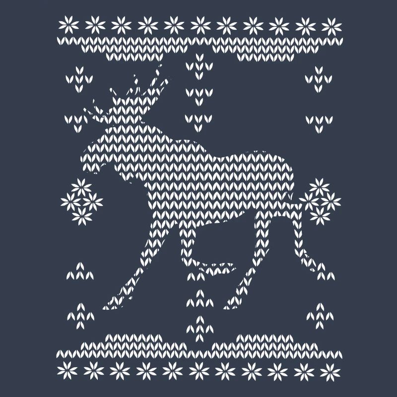 Elch - gestricker Pullove