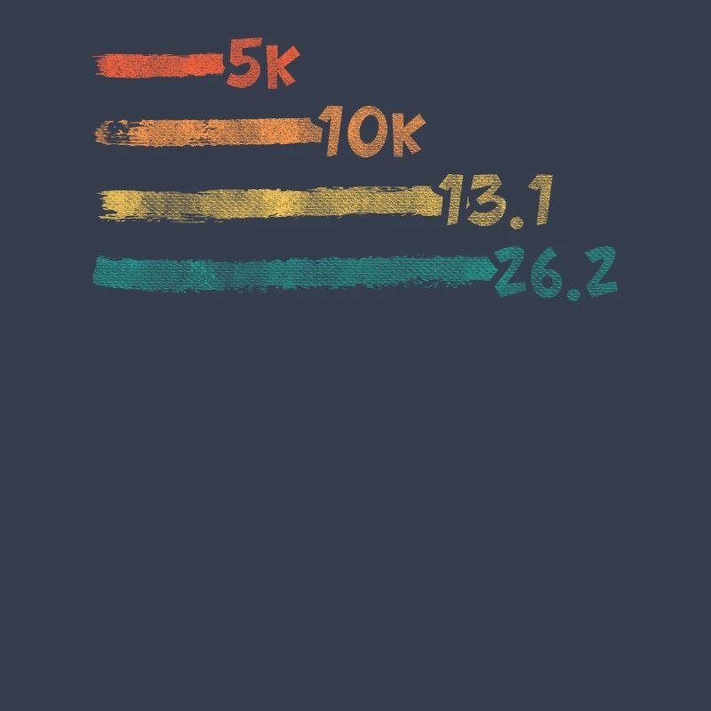 Cool Tracking Progress Retro Marathon Runner