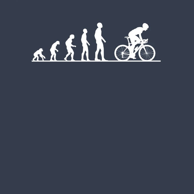 Fahrrad Evolution Rennrad Affe Entwicklung