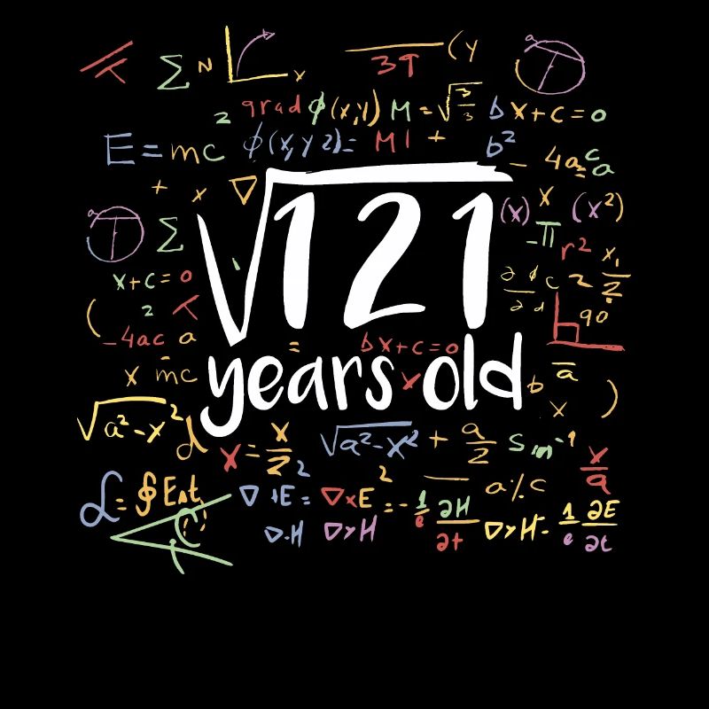 Racine carrée de 121 Math Nerd 11e anniversaire