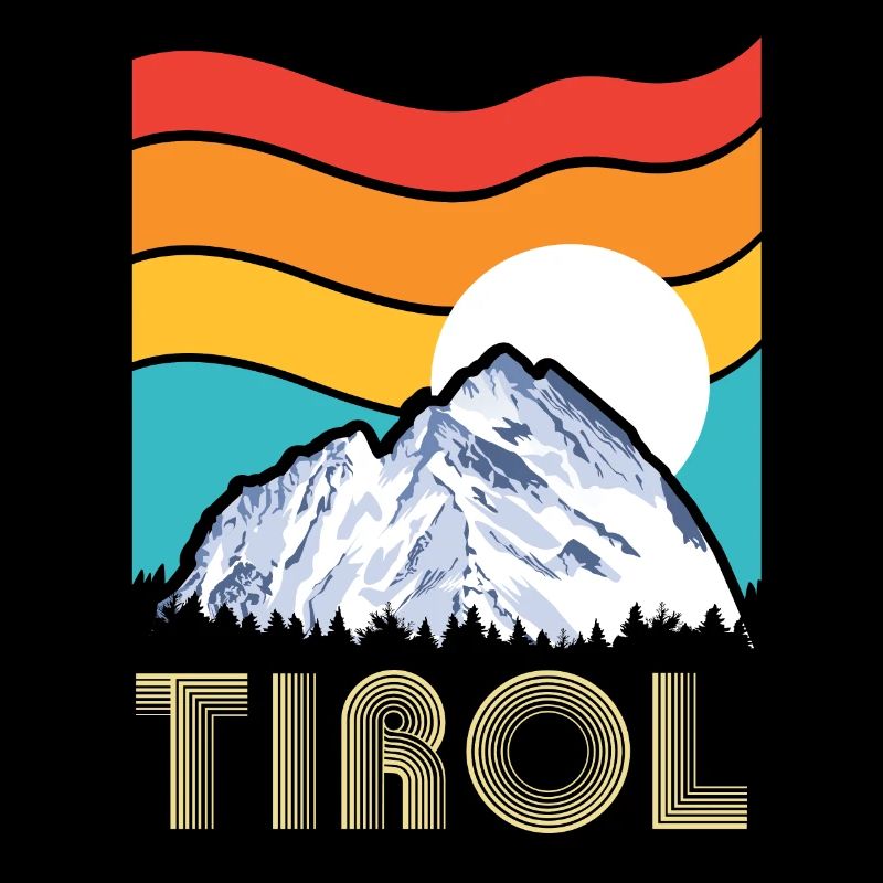 Tirol retro mountains