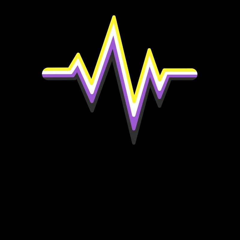 Gender Non-binary Heartbeat Non Conforming Pride