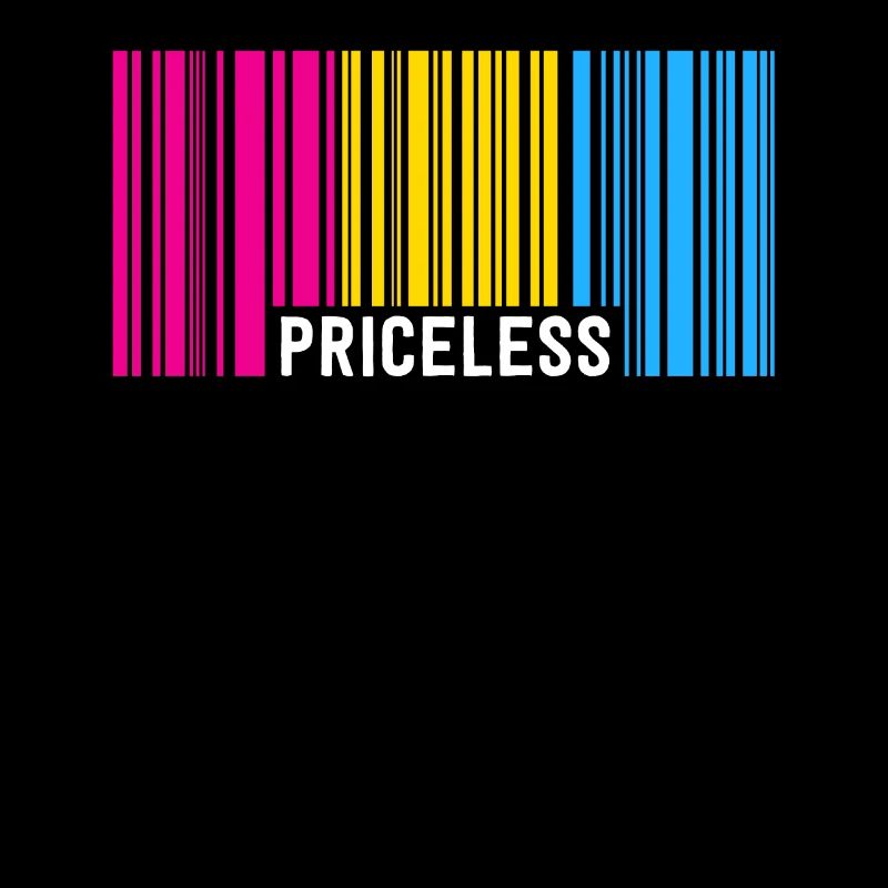 Priceless Pansexual Pride Barcode Subtle Pan