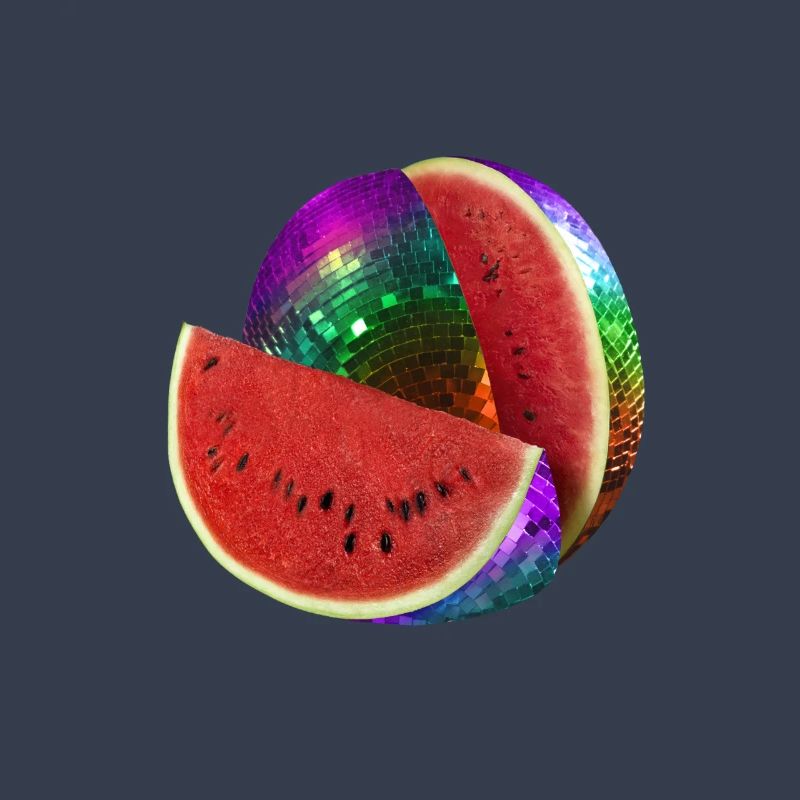 Boule disco melon pastèque disco bière