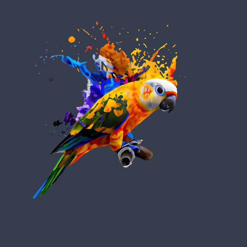 Perroquet - Explosion de couleur