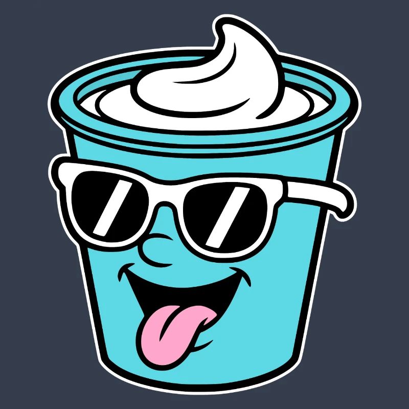 Becher Crème Frech Joghurt Rahm Sahne Eis Pudding
