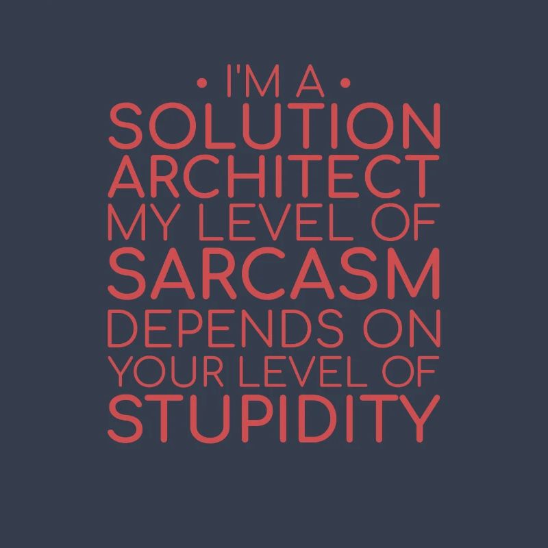 | de sarcasme de l’architecte de solutions Solution Architecture