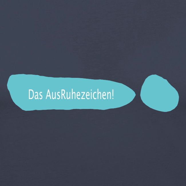 Ausruhezeichen türkis