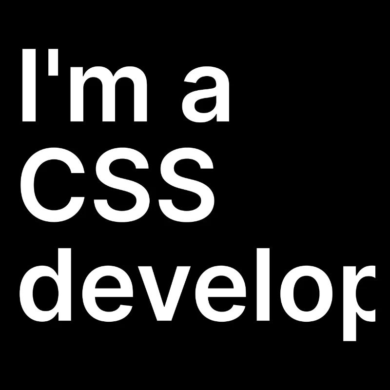 I'm a CSS developer