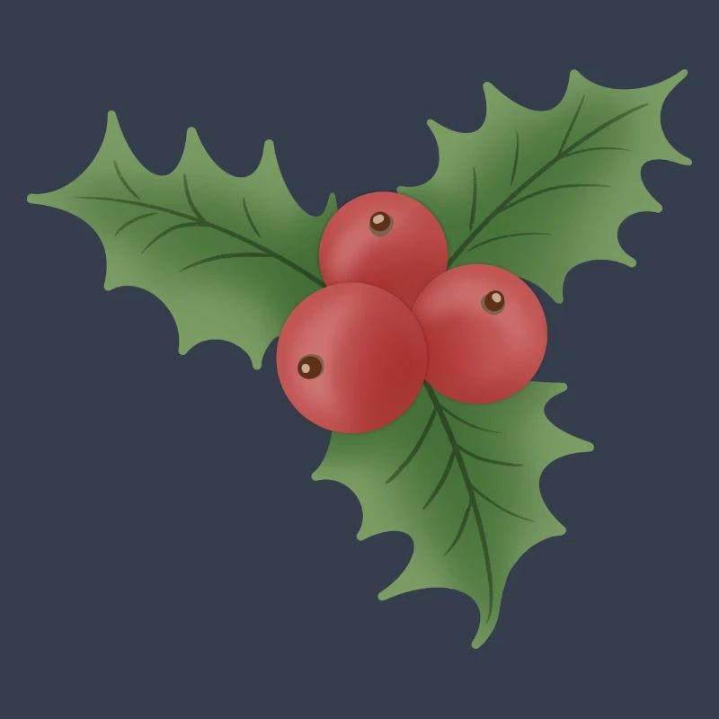 Gui de Noël aux baies rouges