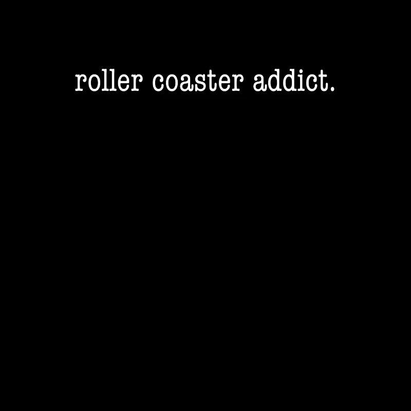 Minimalistic Roller Coaster Addict Theme Park