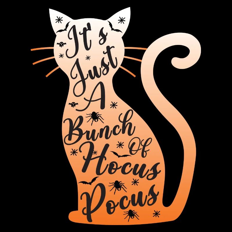 C’est juste un tas de Hocus Pocus Halloween Cat Love