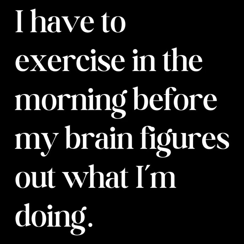 Exercice le matin