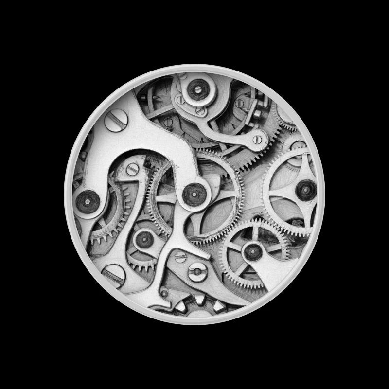 Clock - Clockwork Orange Clockwork Gear Clock