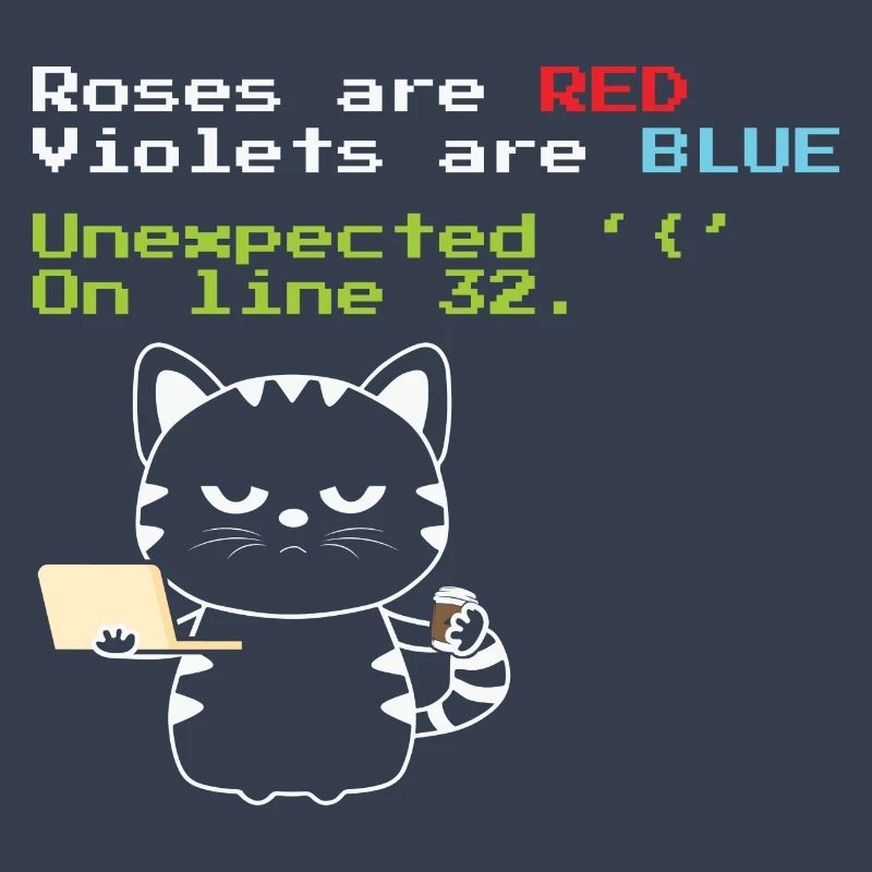 Funny Coding cat Progrmmer nerd geek