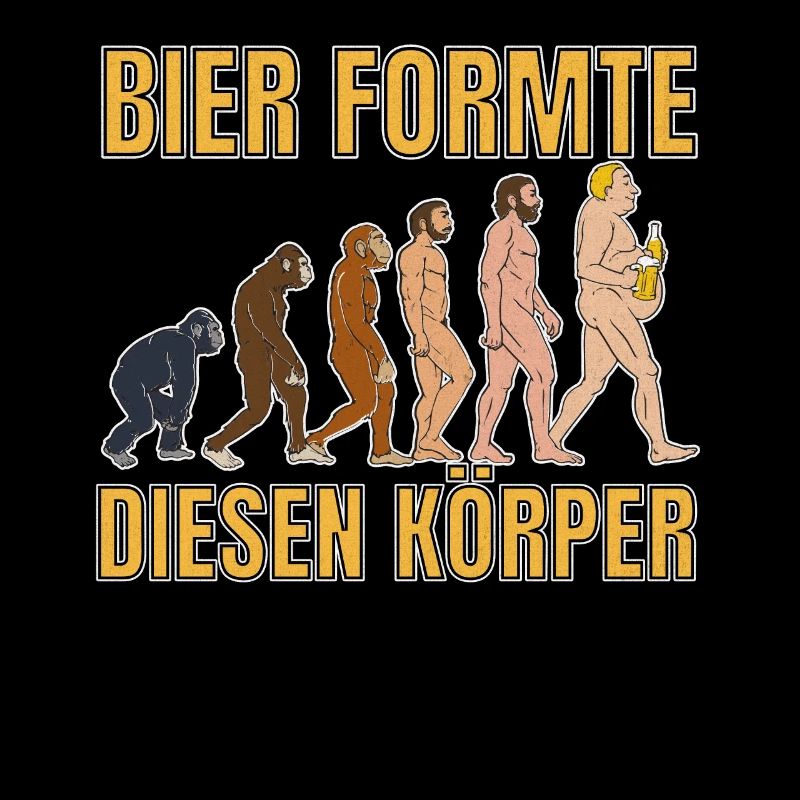 Bier formte diesen Körper Evolution Biertrinker