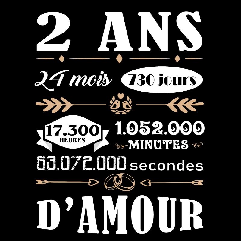 2 ans de mariage