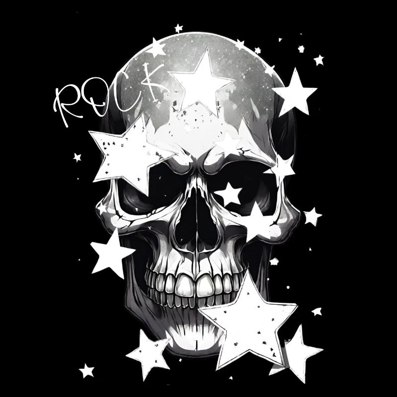 Rock skull design