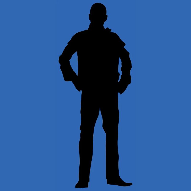 Mann Körper Silhouette Vektor-Design