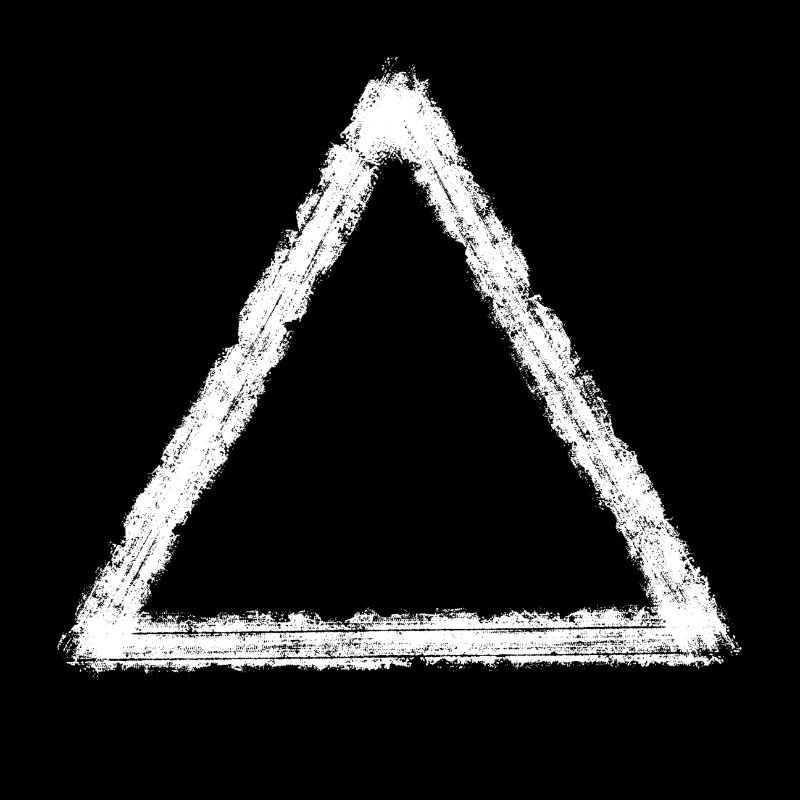 Graffiti blanc triangle