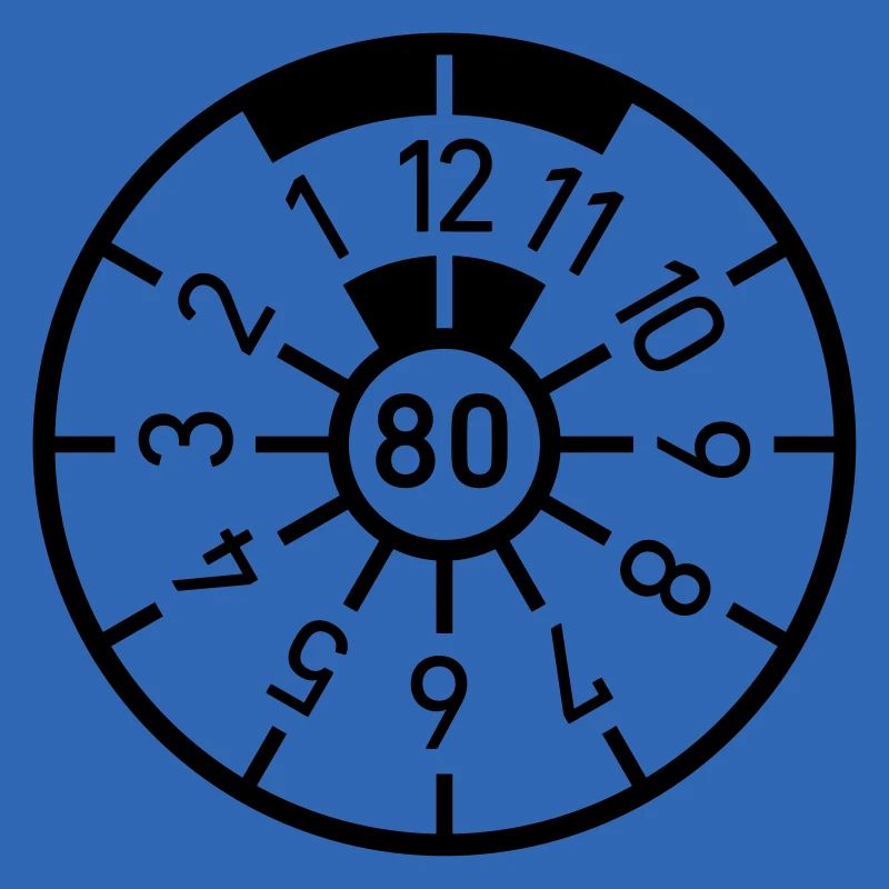 Birthday 80 Eighty TÜV Badge