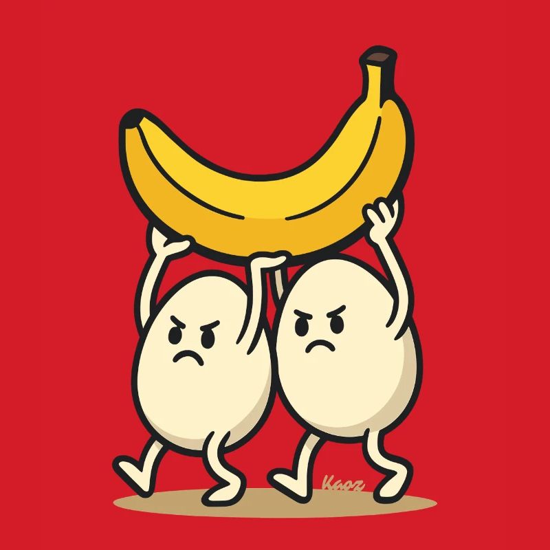 Teamwork – Zwei Eier und eine Banane