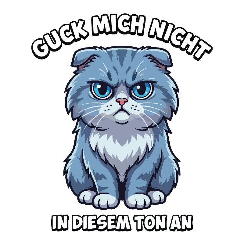 Ne me regarde pas comme ça – chat de dessin animé