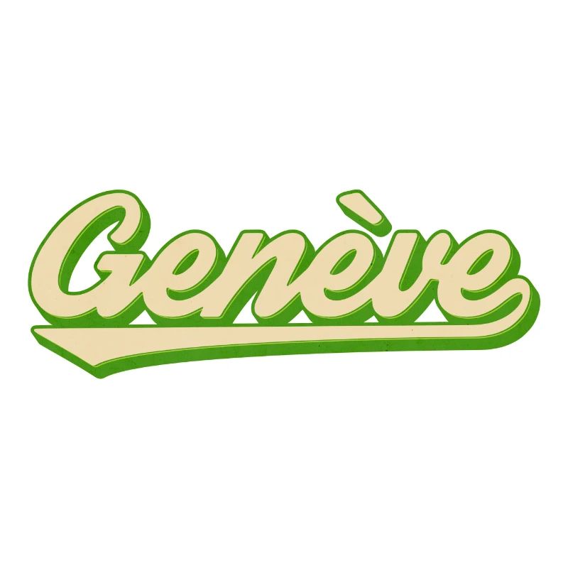 Genève Retro Script Lime