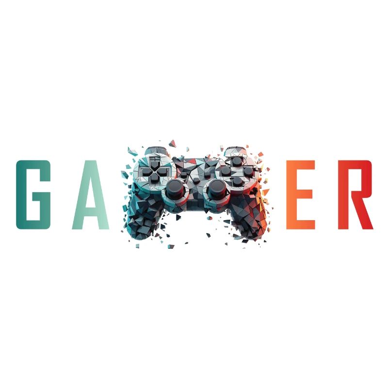 Gamer Explodierender Controller – Design