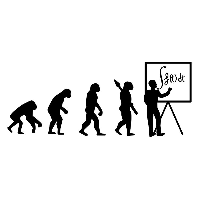 Evolution leads to math
