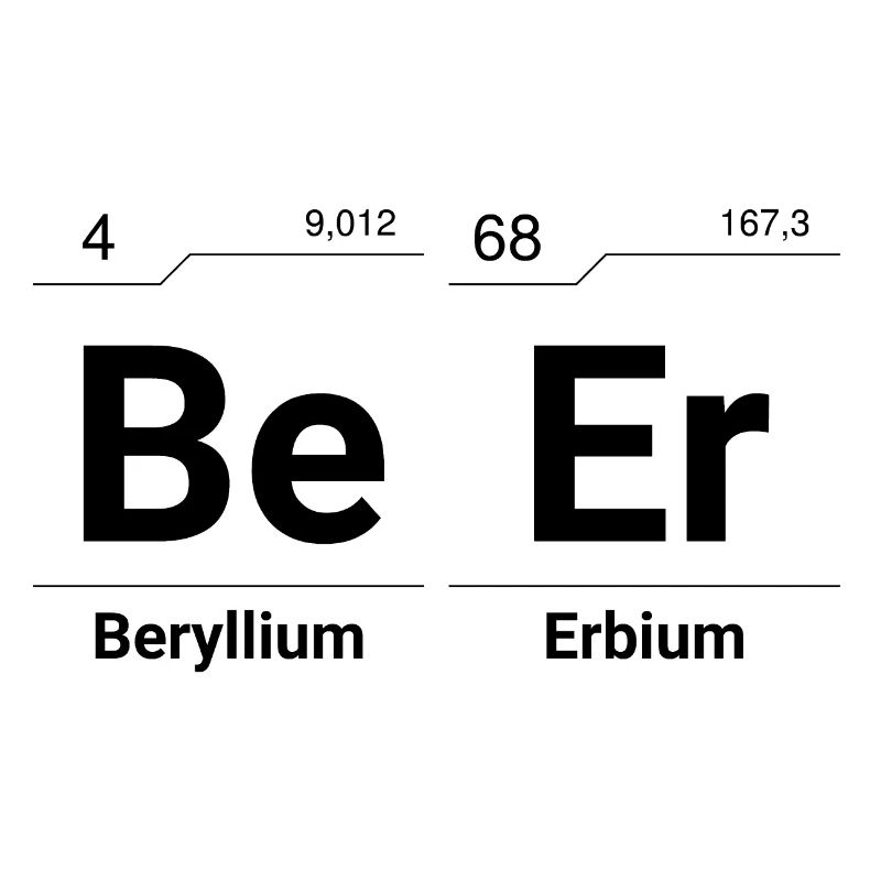 Beer periodic table elements
