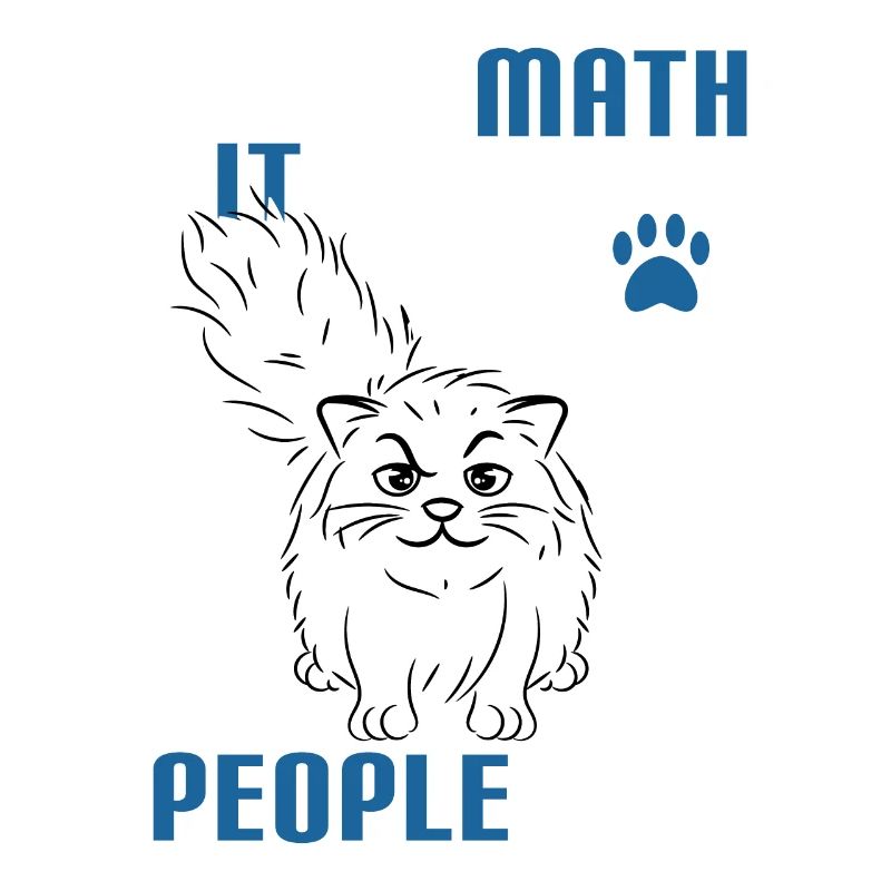 Conception de tee-shirt créative avec le texte "I Love Math It