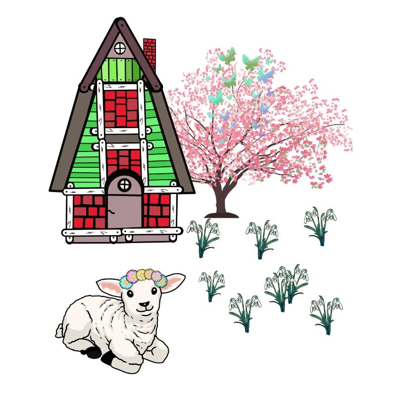 Happy Easter Lamb Schaff Easter Nature Spring