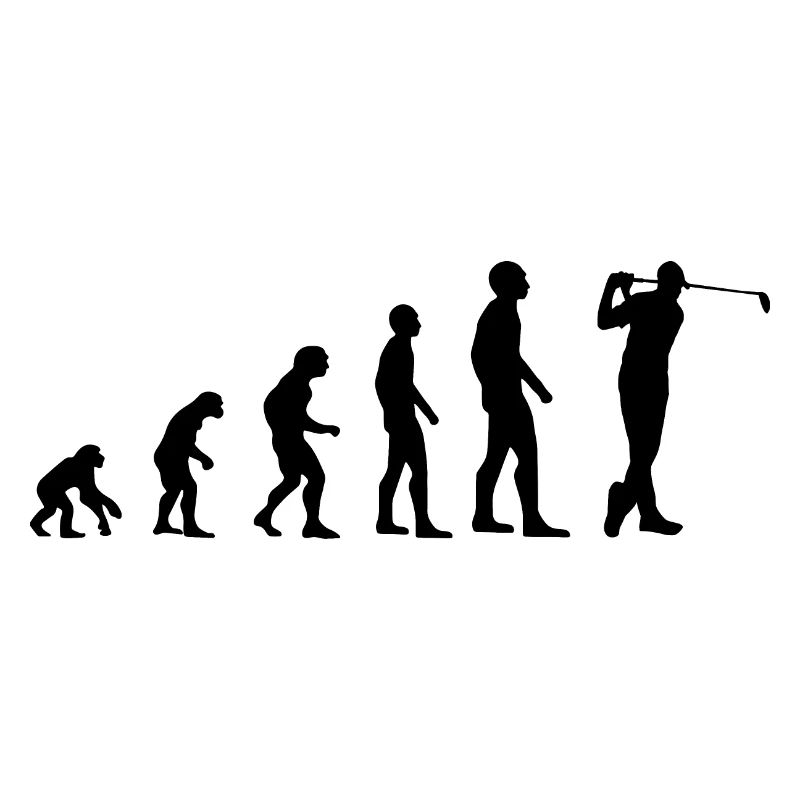 Golf Evolution Golfer Geschenk golfen