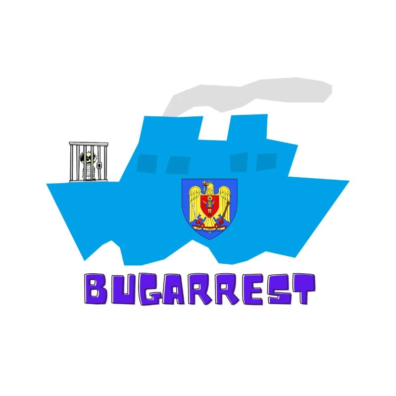 Bukarest vs Bugarrest, eingesperrt vorn auf Schiff