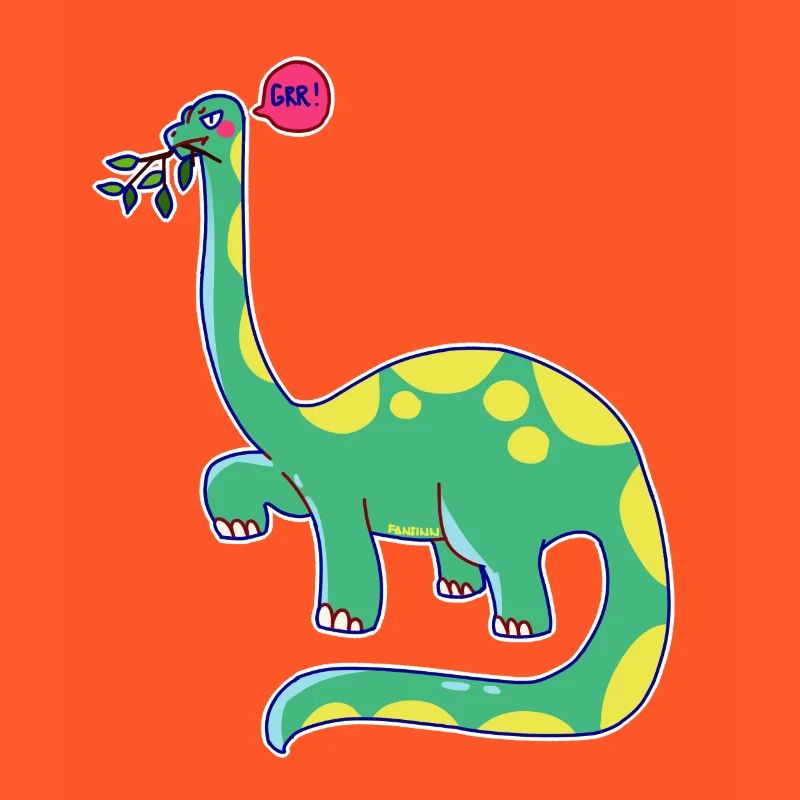 Dinosaurier hat schlechte Laune