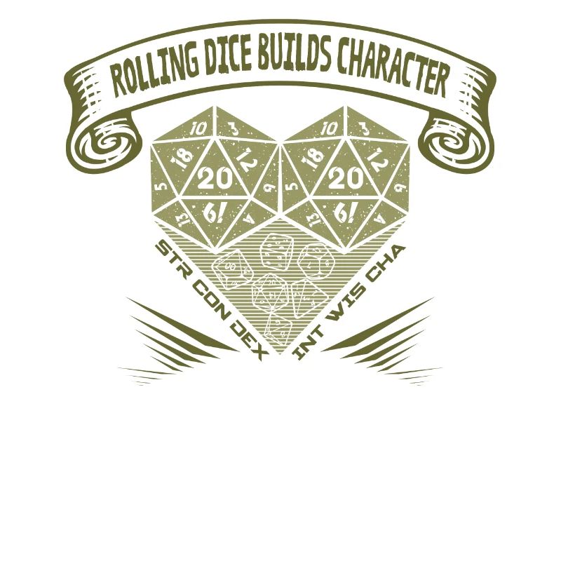Rolling Dice crée du caractère - RPG de table D20
