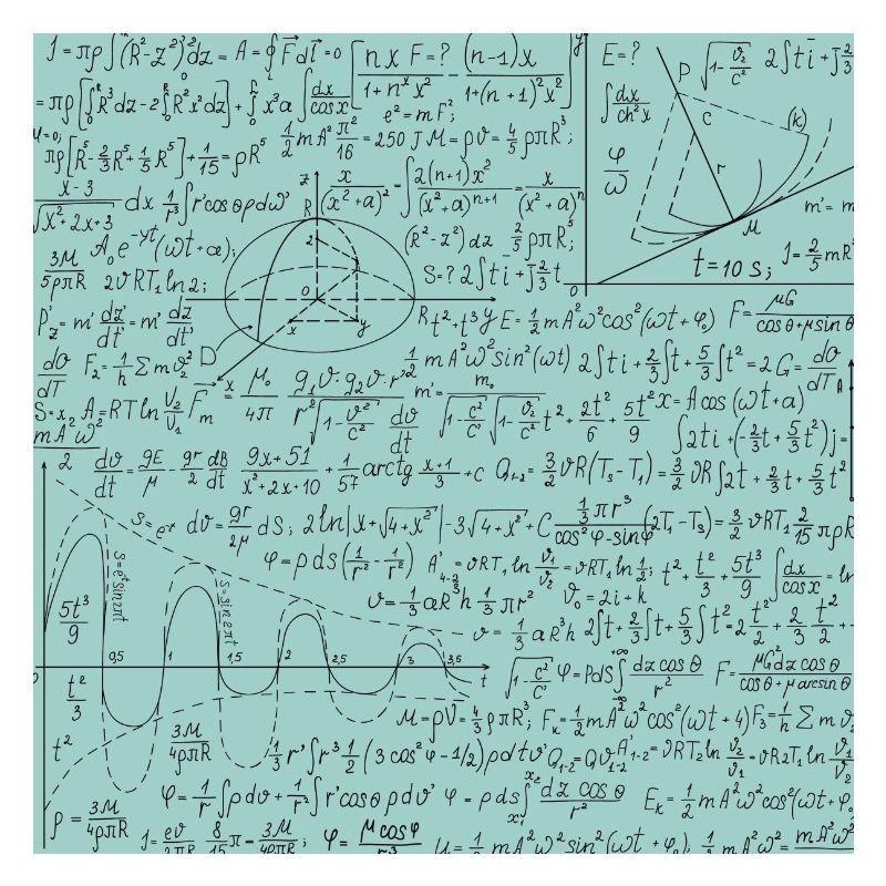 Math Equation Pattern, Math Formula Lover Gift
