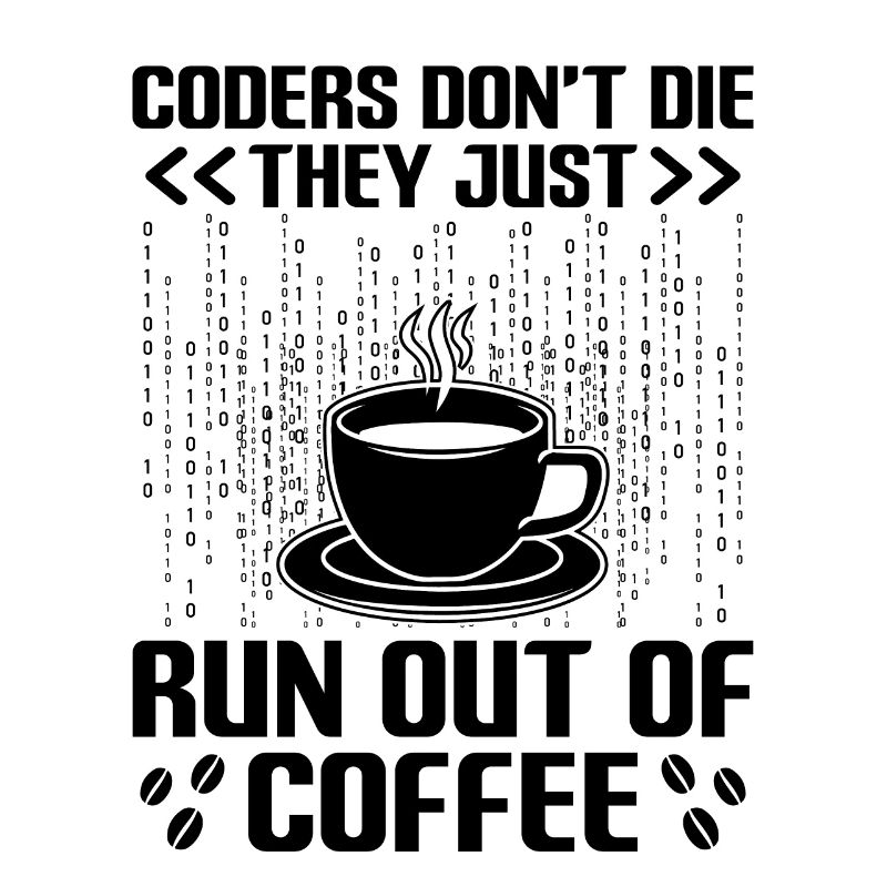 Kaffee-Codierung Programmierer Programmierer Entwickler Nerd Coff
