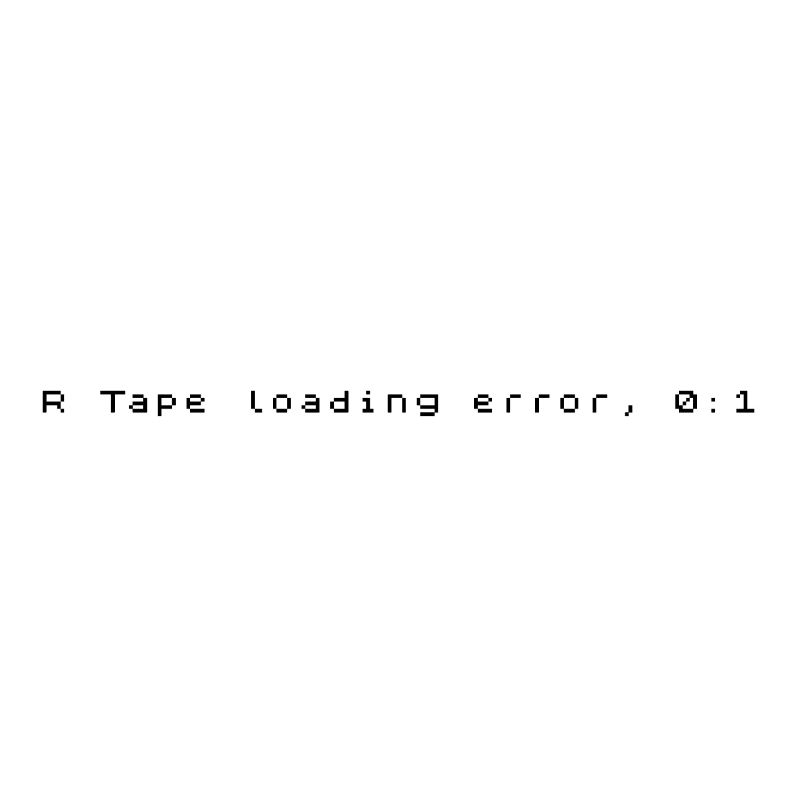 R Tape Loading Error - ZX Spectrum Error Message